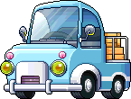 藍色大貨車
